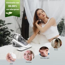 Luxe Huisstofmijt – Matras Reiniger – Mijten Verwijderaar – Draagbaar Design – Anti Huisstofmijt – Extra Krachtig – Wit — thumbnail 3