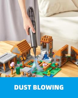 Handheld Vacuum 2-in-1 Mini-stofzuiger en luchtduster - Draadloze handstofzuiger licht 088 lbs USB-C oplaadbaar — thumbnail 4