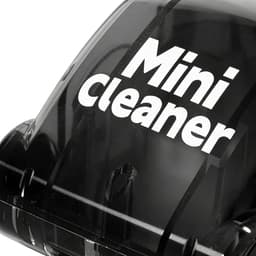 Mini Bureaureiniger - Handstofzuiger - Bureau Opruimen - Schoonmaakwagentje Design - 8x8x6 cm - Zwart — thumbnail 2