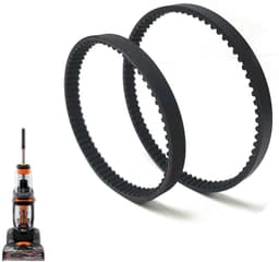 Stofzuiger Riemen Set - Vervangende Riemen - Stofzuiger Onderhoud - Specifiek voor ProHeat 2X - 2 stuks - Zwart — thumbnail 1