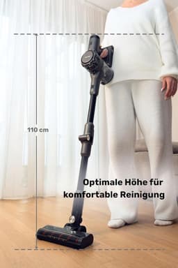 Steelstofzuiger - Draagbare stofzuiger - Snel schoonmaken - HEPA filter - 55 minuten - Zwart — thumbnail 4