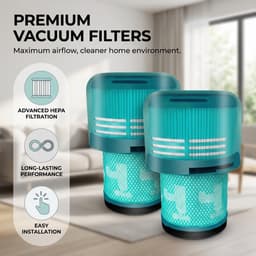 2 x HEPA Filter – Wasbaar en Herbruikbaar – Stofzuigerfilter — thumbnail 5