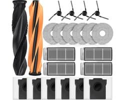22 Stuks Accessoires geschikt voor Dreame X50 Ultra Complete / L50 Pro Ultra / X50 Master / L40s Pro Ultra / Matrix10 Ultra stofzuigerrobots - 2 hoofdborstels, 6 stofzakken, 6 schoonmaakdoeken, 4 filters, 4 zijborstels