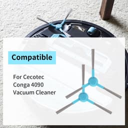 Dailygoods - Vervangende borstel - Stofzuiger Robot - Hoogwaardige materialen - Geschikt voor Conga 4090 - Effectieve reiniging - Ideaal voor harde vl... — thumbnail 3