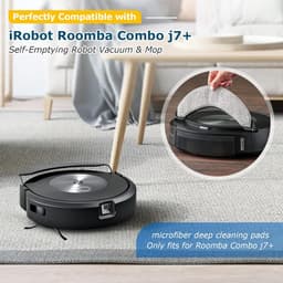 4 stuks vervangende dweilpads voor iRobot Roomba Combo j7+/ j9+ accessoires - microvezel wasbaar dweilpad voor iRobot Roomba Combo j7+/ j9+ robotstofzuiger en dweil (niet geschikt voor Roomba) — thumbnail 5