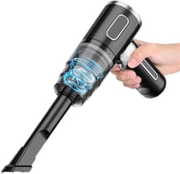 Draadloze Stofzuiger - Handstofzuiger Kruimeldief - Auto en Huis - Hoge Zuigkracht - 500ml Capaciteit - Groen — thumbnail 4