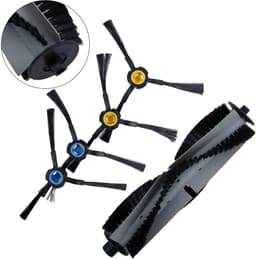 Hoofdrolborstel zijborstelset - Reserveonderdelen robot - Robotstofzuiger onderhoud - Compatibel met diverse modellen - 1 hoofdborstel 4 zijborstels - Zoals afgebeeld — thumbnail 5