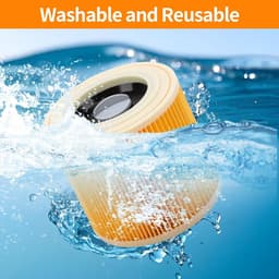 2 stuks filters - Voor Kärcher MV1 , MV2 , MV3, WD2 , WD3 , WD 2.250 , WD3200 ,WD 3300 , A2004 , A2204 , A2054 , A2656 - Vervanging van het filter van de stofzuiger - 12*12*11,3 cm — thumbnail 4