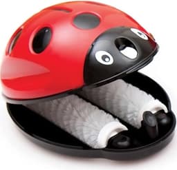 Kruimelborstel - Tafelroller - Snel Opruimen - Dubbele Roller - 1 Stuk - Zwart — thumbnail 2