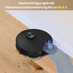 Dweilpads reserveonderdelen - Set van 6 vervangende doekjes geschikt voor Dreame L10s Ultra Gen 2 / L10s Pro Ultra / X40 / X50 Ultra / X50 Master / L40 Ultra AE / L40 Ultra/Mova E30 Ultra / P50 Pro Ultra - diameter 135mm - rond - grijs — thumbnail 4
