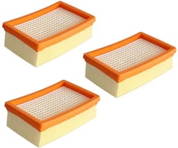 3-pack premium filtervervangingsonderdelen voor Karcher WD4 - WD5 - WD6 - MV4 - MV5 - MV6 accessoires voor nat- en droogzuigers 2.863-005.0 Plat geplooid filter — thumbnail 2