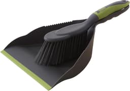 Bezem met stofpan - Reinigingsset - Kleine ruimtes reinigen - Ergonomisch ontwerp - Compact formaat - Enkele kleur — thumbnail 1