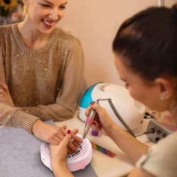 Nagelstofverzamelaar - Manicure stofzuiger - Nagels schoonmaken - Stille werking - Compact design - Wit — thumbnail 4