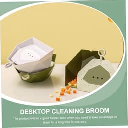 Stoffer en blik - Schoonmaakset - Bureau schoonmaken - Praktisch ontwerp - 17.4 cm - Groen — thumbnail 5