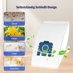 10 stuks stofzuigerzakken geschikt voor Miele stofzuiger S8340 S2 S4 S5 S6 S8, Complete C2/C3, Classic C1, stofzuigerfilterzak, stofzak, vervangende accessoires — thumbnail 3