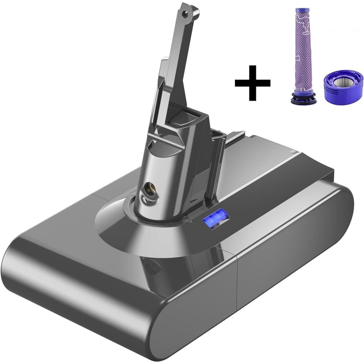 Huismerk Batterij geschikt voor Dyson V8 - 6000 mAh - incl filter — afbeelding 1