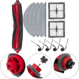 11 stuks Reserveonderdelenset - Voor Roborock Q10, S5+, Q10, VF Q10V + stofzuiger - 1 hoofdborstel, 4 zijborstel, 2 filter, 4 dweil — thumbnail 2