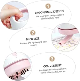 Draagbare Mini Stofzuiger - Bureau Reiniger - Bureau Schoonmaken - USB Oplaadbaar - 9.9 x 8.6 cm - Roze — thumbnail 5
