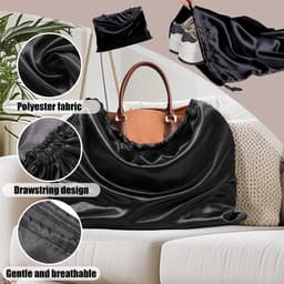 Dailygoods- Stofzakken 3 stuks - Stofdicht - Opbergtas - Reisopbergzakje - Trekkoord - 50x40 cm - Polyester - Opbergzak — thumbnail 1