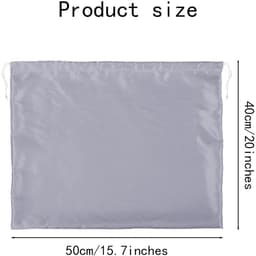 Dailygoods- Stofzakken 3 stuks - Stofdicht - Opbergtas - Reisopbergzakje - Trekkoord - 50x40 cm - Polyester - Opbergzak — thumbnail 2