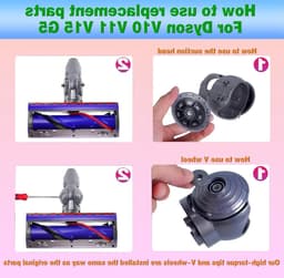 Vervangingsonderdelen voor Dyson Stofzuiger: Balwiel en Stofzuigerkop Aansluiting voor V10, V11, V15, G5 - Hoogwaardige Accessoires voor Efficiënte Reiniging en Onderhoud — thumbnail 5