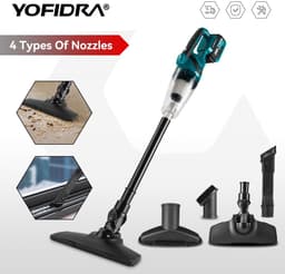Yofidra -Kruimeldief -Stofzuiger- Auto -Camper- Draadloos handstofzuiger 18v accu- Schoonmaken — thumbnail 3