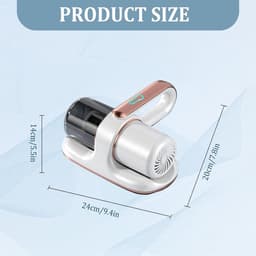 Mite Vacuum Cleaner for Mattresses 13 kPa Extraction with UV Light, HEPA Filter - Destroys 99.99% of All Mites — thumbnail 3