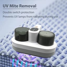 Matrassenstofzuiger met UV-licht en hete luchtfunctie – 400W, 14Kpa, voor effectief verwijderen van huisstofmijt en bacteriën — thumbnail 3