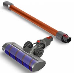 DEGG® - 2-Delige stofzuiger set - Geschikt voor Dyson - Stofzuigermond + Steel (oranje/koper) - Passend op: V11, V15, V7, V8 en V10 — thumbnail 1