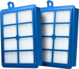 2x Dparts HEPA filter geschikt voor Philips AEG Electrolux - H12 stofzuiger hepafilter voor Performer - PowerPro - Jetmaxx series - stofzuigerfilter allergiefilter - nr. FC8031 - FC8031/01 - AFS1W - EFH12W — thumbnail 1