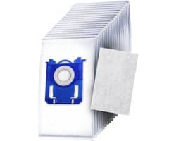 20x Dparts S-bag stofzuigerzakken en 1 filter - geschikt voor Philips, AEG en Electrolux - voor series VX6 VX7 Performer Silent Compact Active PowerLife PowerGo - nr. Classic Long Performance - PH99 - FC8021/03 - FC8021/05 - GR201 - GR201S - GR201SM