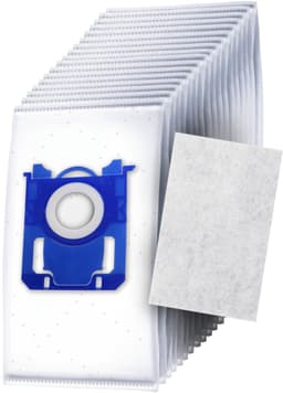 20x Dparts S-bag stofzuigerzakken en 1 filter - geschikt voor Philips, AEG en Electrolux - voor series VX6 VX7 Performer Silent Compact Active PowerLife PowerGo - nr. Classic Long Performance - PH99 - FC8021/03 - FC8021/05 - GR201 - GR201S - GR201SM — thumbnail 1