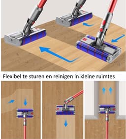 Dubbele zachte borstel, zuigmond voor Dyson V7, V8, V10, V11 en V15, voor harde vloeren — thumbnail 3