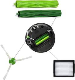 BukkitBow - 12-delige Accessoireset Geschikt voor iRobot - 5 Zijborstels, 2 Hoofdborstels, 5 Filters - Compatibel met iRobot Roomba i7+, i7, E5, E6, E7 - Roomba Onderhoud Vervangingsset — thumbnail 2