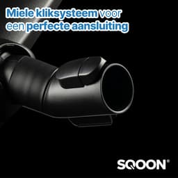 SQOON® Parketborstel natuurhaar – Geschikt voor alle Miele types o.a. C1, C2, C3 series en meer + kliksluiting en parkeerstand houder - 35mm — thumbnail 2