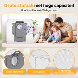 Accessoireset 15 Stuks - Geschikt voor Roborock Q10 S5+ & Q10 S5,Q10 X5 & Q10 X5+ - 2 Hoofdborstels, 3 Zijborstels, 2 HEPA Filters, 4 Stofzakken & 4 Dweilpads — thumbnail 4
