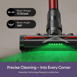 Ultenic U18 Power Pro draadloze stofzuiger, krachtige zuigkracht van 55 kPa, 600W motor, tot 80 minuten gebruiksduur, anti-klitborstel, slim led-display, 6-laags filter, oplaadstation voor wandmontage, geschikt voor dierenharen en harde vloeren. — thumbnail 2