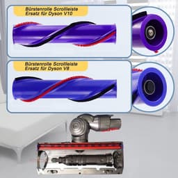 Rolborstel geschikt voor Dyson V10, vervangende borstel geschikt voor Dyson V10, rolborstel geschikt voor scrollbalk, vervangend onderdeel 969569-01 (3-pins aandrijving, 50 mm) — thumbnail 4