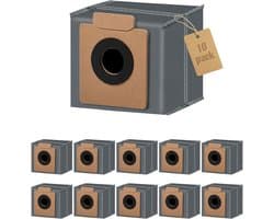 Vervangende stofzakken geschikt voor Eufy Clean X8 Pro & X10 Pro Omni robotstofzuiger zelfleegende station - 10 stuks vervangende robotstofzuigerzakken met grote capaciteit - accessoires