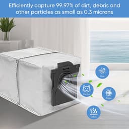 15 stuks vervangende stofzakken geschikt voor Dreame X50 Ultra/X40 Ultra/X30 Ultra/L50 Ultra/L40 Ultra/L10s Ultra Gen 2/L10s Pro Ultra stofzuigerrobot - 3.2 L — thumbnail 2