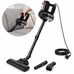 Cheqo® Steelstofzuiger met Snoer - 3-in-1 Handstofzuiger en Stofzuiger zonder Zak - Kruimeldief - Cycloonstofzuiger met HEPA Filter - Telescopische Steel - Stofzuiger met Draad voor Huisdieren - Zakloze Stofzuiger voor Auto - Vloerborstel - 600W — thumbnail 1