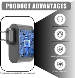 Oplader Geschikt voor Dyson V6, Dyson V7 en Dyson V8 modellen - Vervangende Geschikt voor Dyson - Stofzuigeradapter - Kabel 1,8 m — thumbnail 3