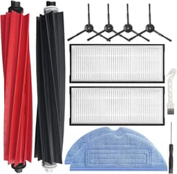 Spare Parts for Roborock S8/S8+/S8 Plus Vacuum Cleaner, 1 Double Roller Brush, 4 Side Brushes, 2 HEPA Filters, 2 - ShopVlot — thumbnail 1