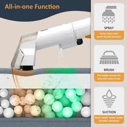 Zetelreiniger - Stofzuiger - Vacuum Cleaner - Tapijtreiniger - Handheld Vlekreiniger - Spot Cleaner - 750W - 15KPa - voor Sofa, Gordijnen, Tapijt Reinigingsmachine – Spray en Zuig Functie — thumbnail 2