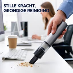 DPLUNIQ Handstofzuiger - Kruimeldief - Stofzuiger - Kruimelzuiger - Draadloos - Incl. Accessoires - 360° - Ultra licht - Grijs — thumbnail 4