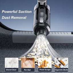 Borstelloze handstofzuiger - 100 W - Kruimeldief - Autostofzuiger - USB Oplaadbaar - Zwart - Zuig en Blaas functie — thumbnail 5