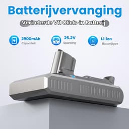 Stofzuigeraccu - 3900 mAh - 25,2 V - Kliksysteem — thumbnail 4