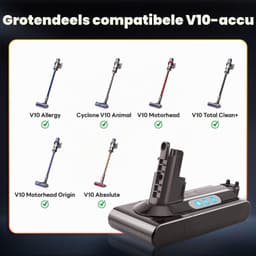 Stofzuigeraccu - Compatibel met Dyson V10 - 7200 mAh — thumbnail 2