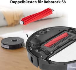 Hoofdborstelset - Dubbele rubberen borstels - Geschikt voor S8 — thumbnail 4