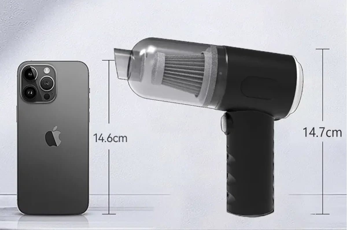 Mini stofzuiger - Draadloos - Klein en makkelijk te gebruiken - kruimelzuiger - handstofzuiger- USB Opladen — afbeelding 1